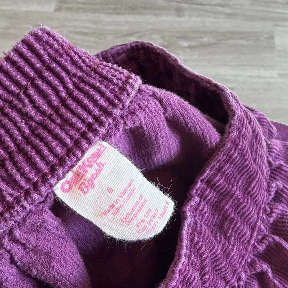 OshKosh B'gosh girls purple floral embroidered vintage corduroy skirt